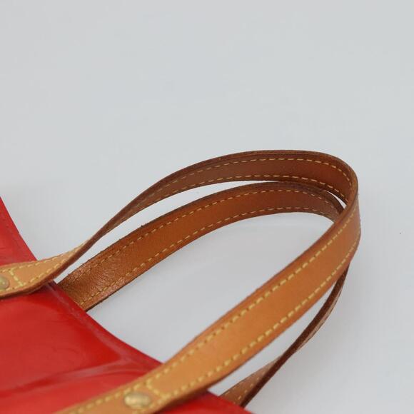LOUIS VUITTON Monogram Vernis Reade PM Hand Bag Red Rouge M91088 - Picture 8 of 12